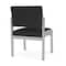 Lesro Lenox Steel Armless Guest Chair, Graphite (Gray) Seat, Graphite Back, 22.5 W 24.5 L 32 H, No Arms LS1102 - alternate 3